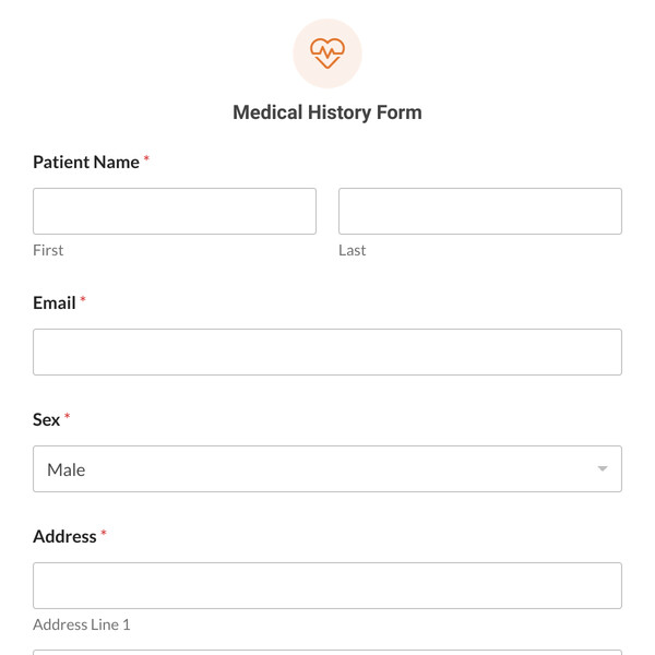 Medical History Form Template
