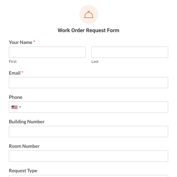Work Order Request Form Template