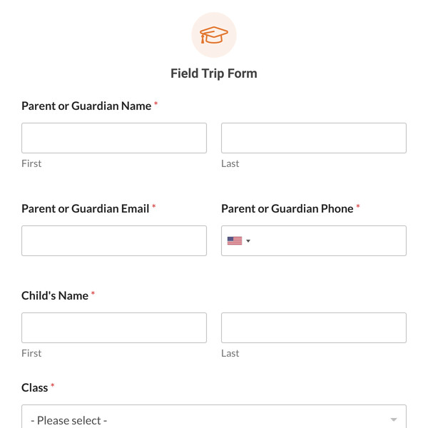 Field Trip Form Template