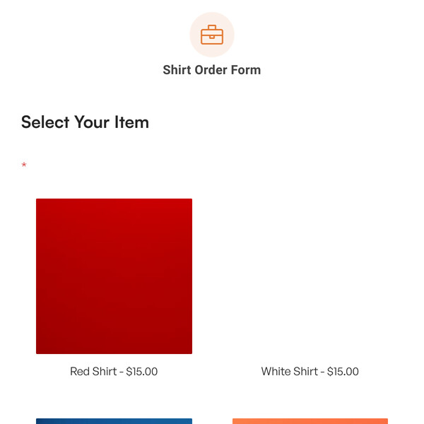 Shirt Order Form Template