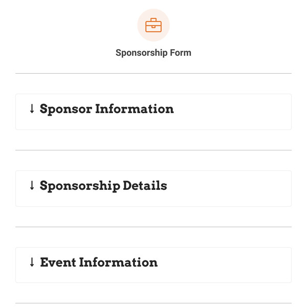 Sponsorship Form Template