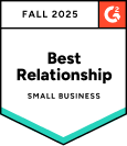 G2 2025 Best Relationship badge